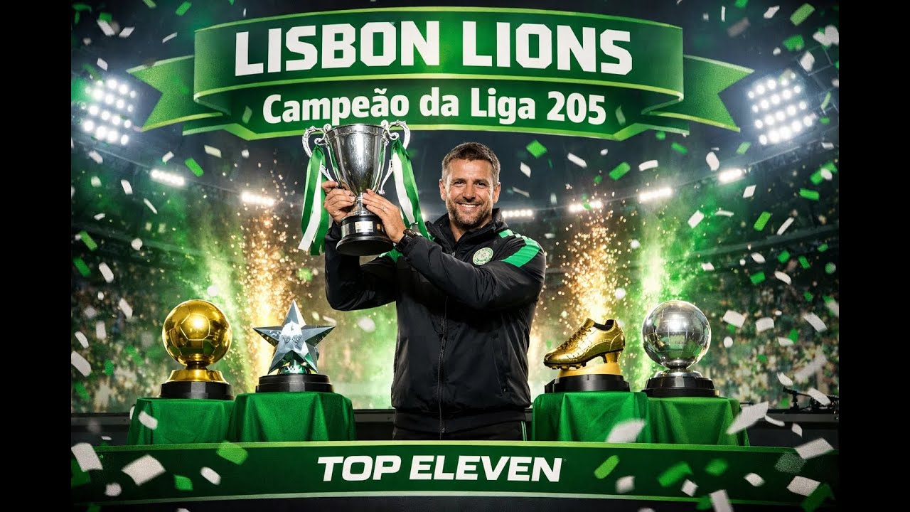TOP ELEVEN - T 206 - EP 01 - LISBON LIONS - Fim da época 205 inicio da nova temporada 206