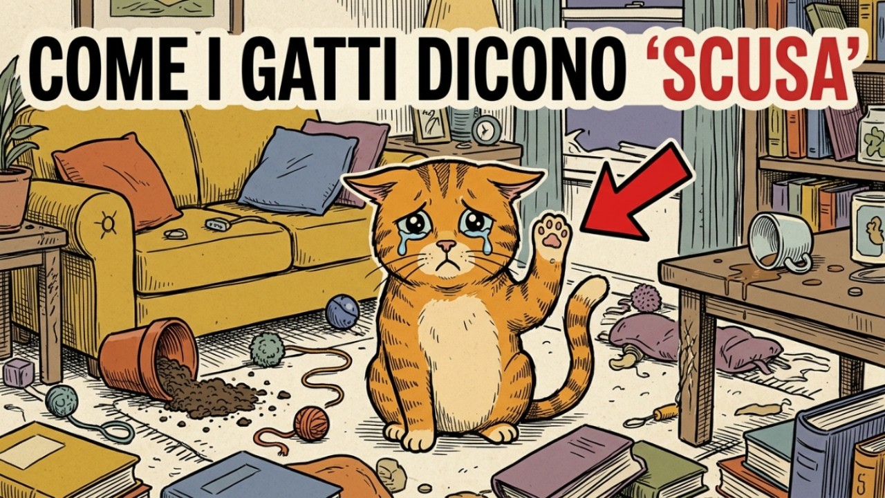 Come si scusano i gatti con gli esseri umani?