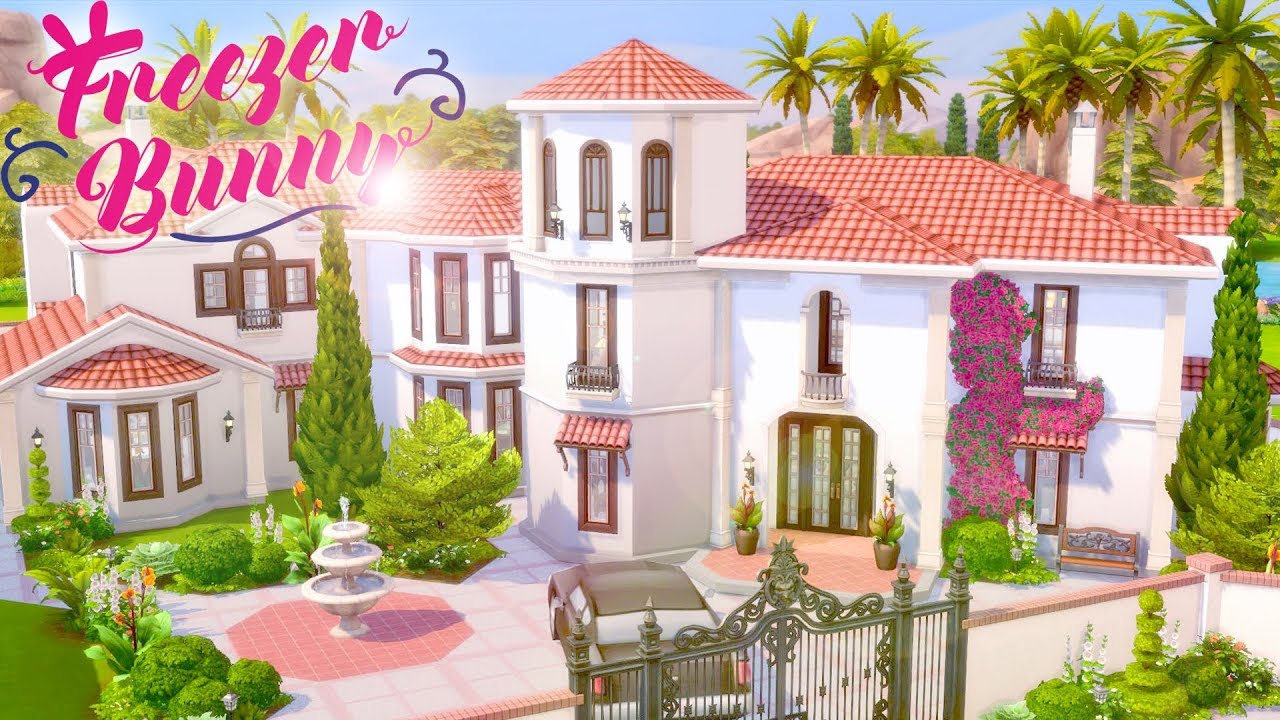 Spanish Revival Dream Mansion 😎 💰 | The Sims 4 | Speed Build | CC Free + Download Links