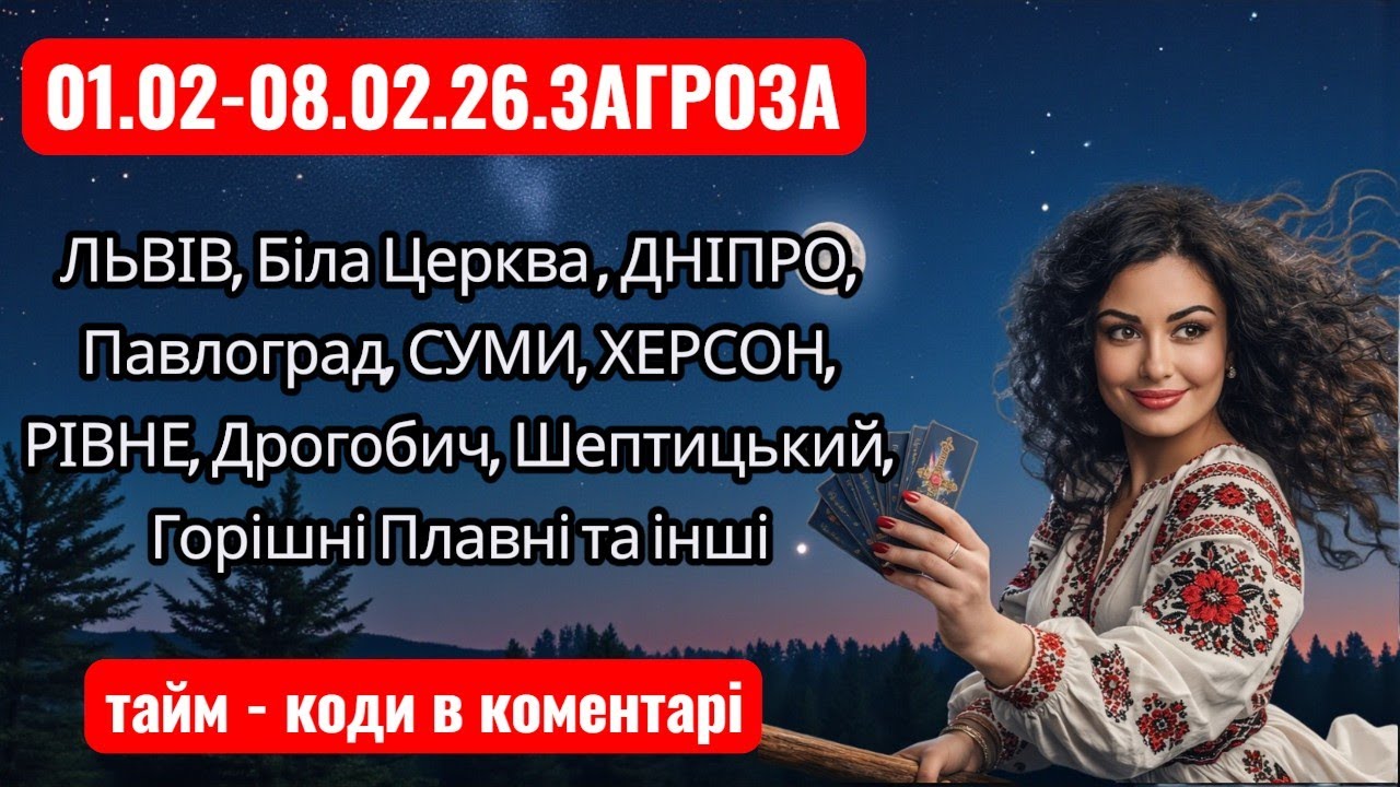 01-08.02.26. ЗАГРОЗА 🔥 Дорогою Світла 💛💙 Все Є і Буде Україна! відбувається прямий ефір.