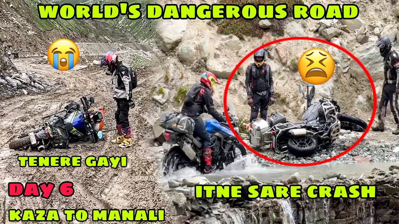 Ride ka sabse Khtarnak din 😫 Kaza to Manali sabke CRASH 😭 Dosto ne mana kr diya aage Ride karne se 😡