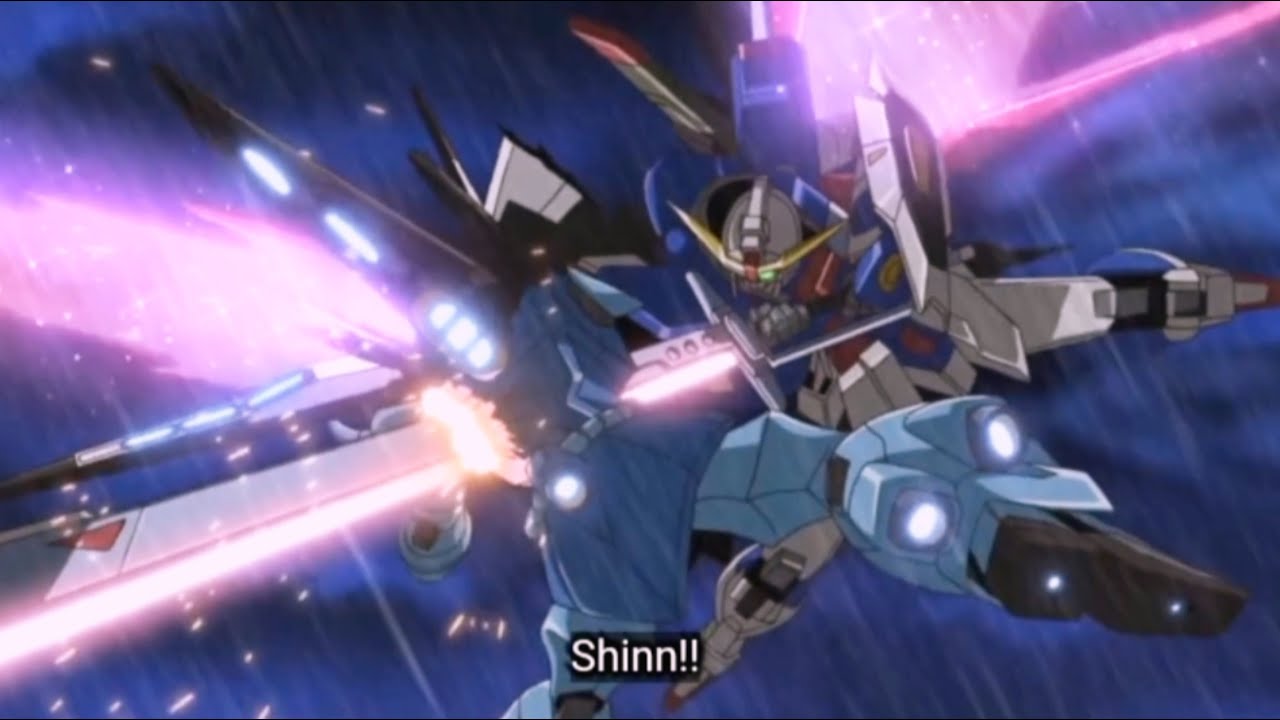 ZGMF-2000 GOUF Ignited vs ZGMF-X42S Destiny Gundam and ZGMF-X666S Legend Gundam