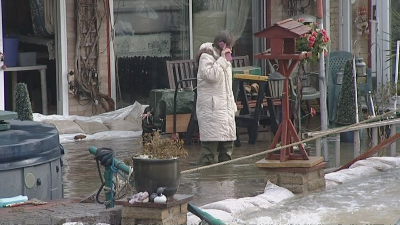 UK floods: a boat to the heart of the crisis