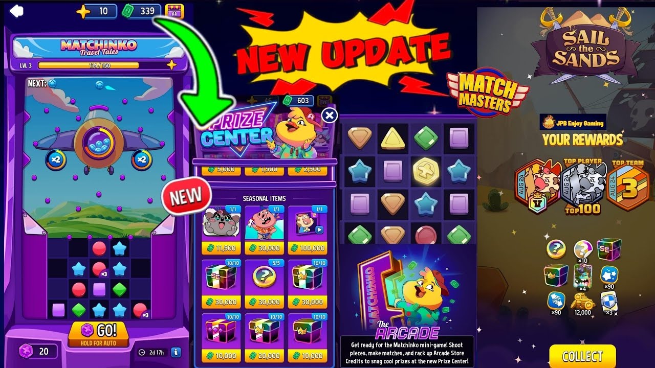 NEW Update! New Season/ NEW Daily Mode /NEW The Arcade/Match Masters/ and Rewards Season
