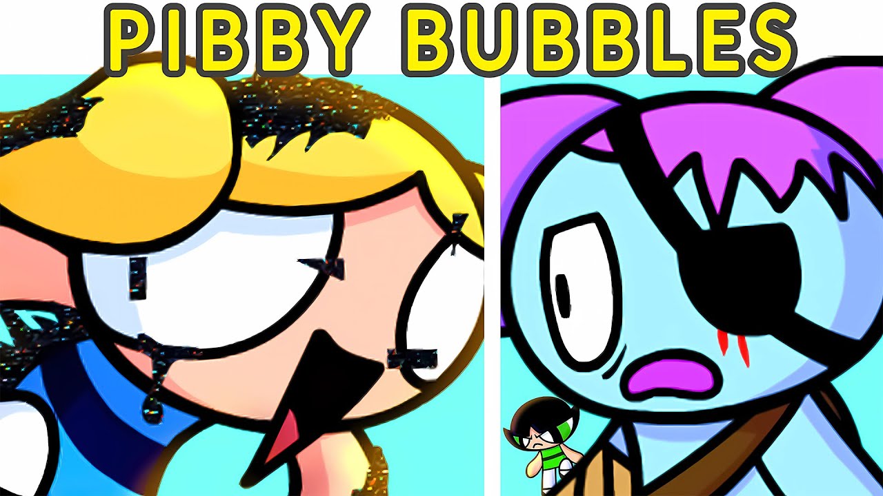 Friday Night Funkin' VS Corrupted Powerpuff Girls Glitch | VS Pibby Bubbles (FNF MOD/HARD)