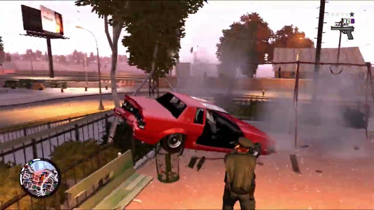 GTA IV - Swingset Glitch Launches in PS3 Multiplayer