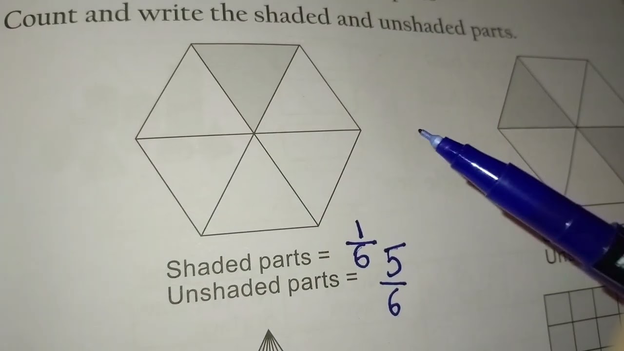 Learn subtraction n fractions / subtraction/  minus➖/ fractions/ shaded n unshaded parts /maths 📐📊📚