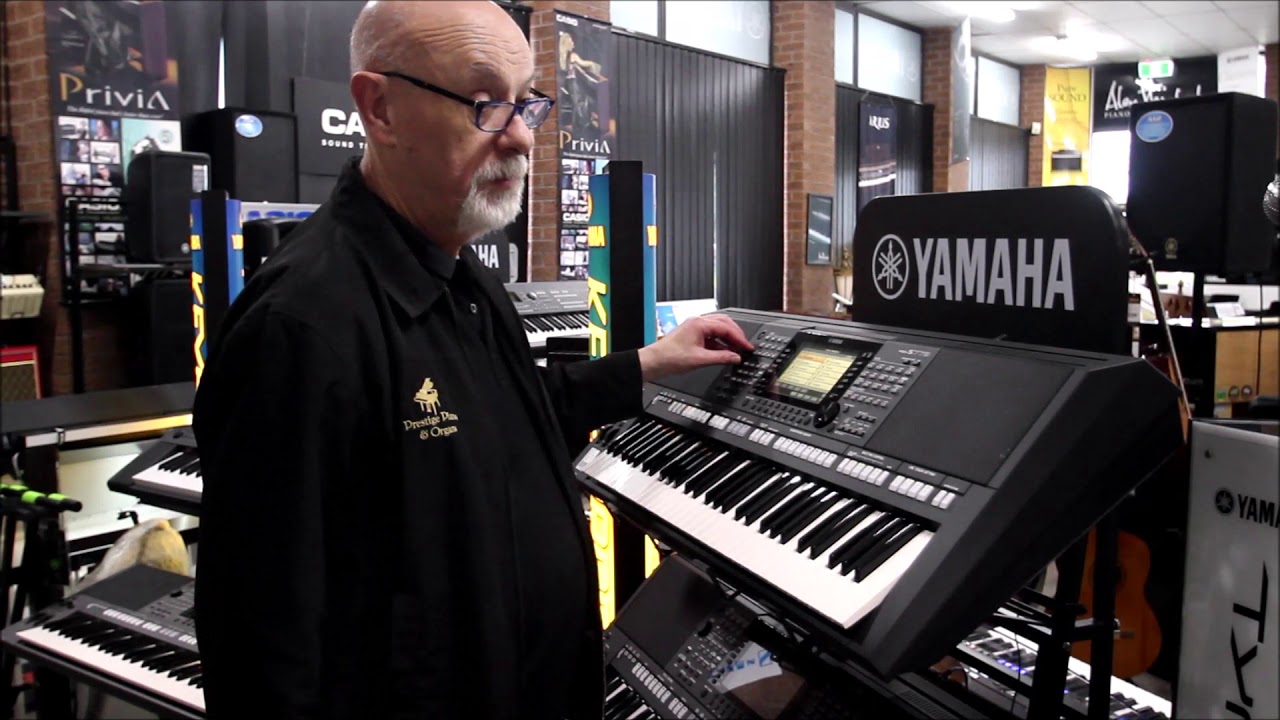 2ND VIDEO OF MIKE KELLY DEMONSTRATING THE NEW YAMAHA PSR-S775 AT PRESTIGE PIANOS