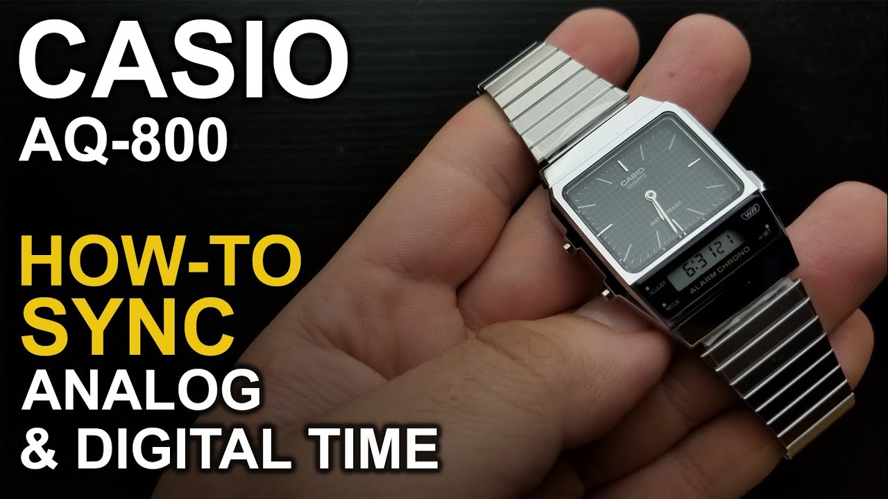 Casio AQ 800 - Adjusting watch hands  - Module 5696