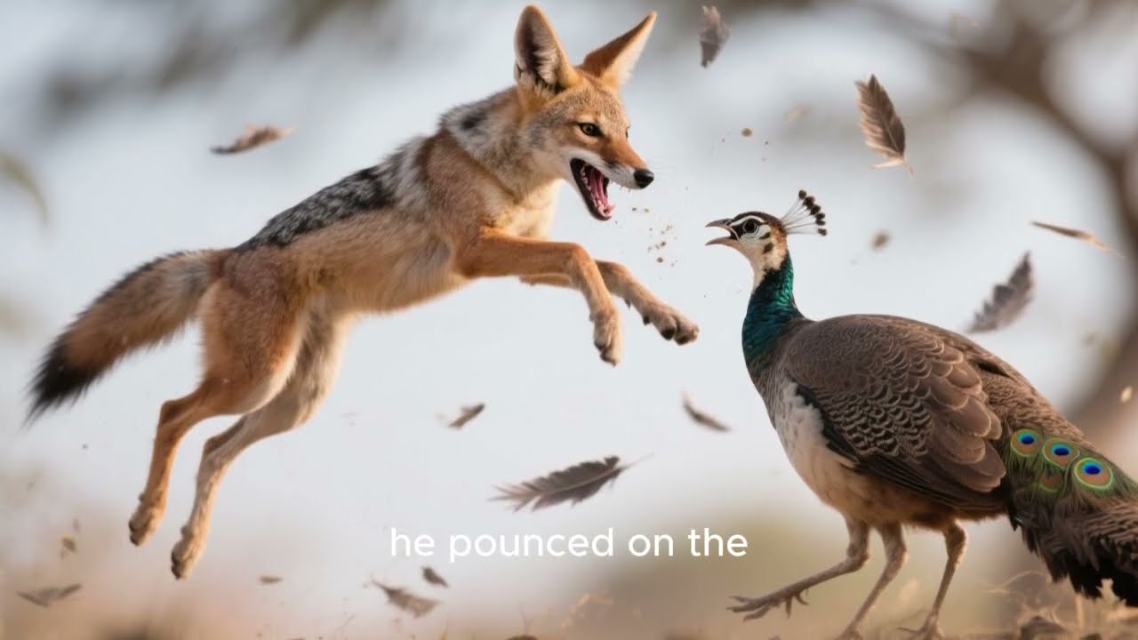 The Jackal and the Pea Hen