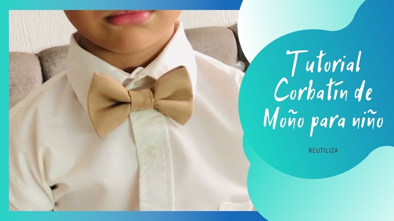 👌🏻Tutorial como hacer un corbatín de moño para niño ✅ Tutorial how to make a bow tie for a boy