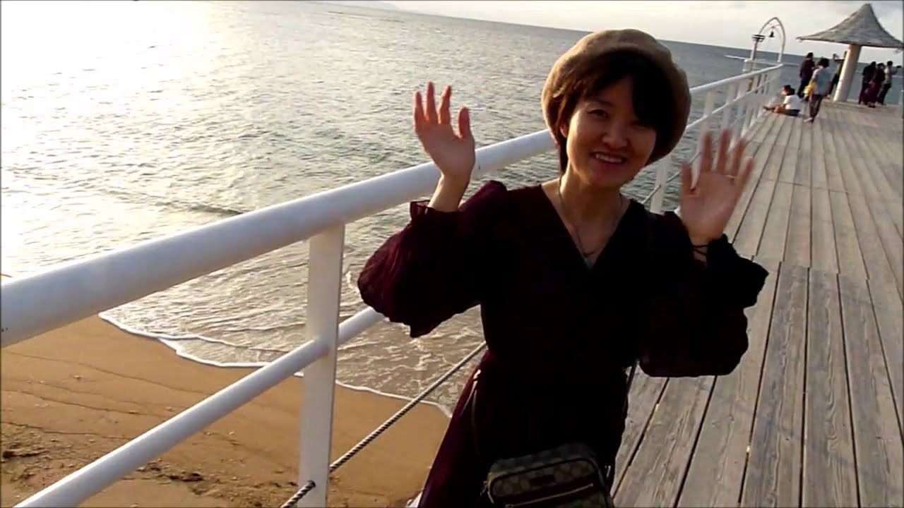 石垣島　海辺での　サンセット　(前編）