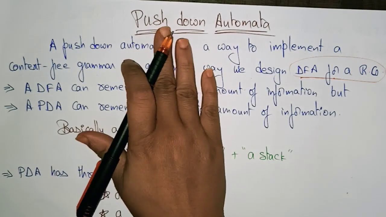 Pushdown Automata (PDA) | Introduction | Part-1/2 | TOC | Lec-78 | Bhanu Priya