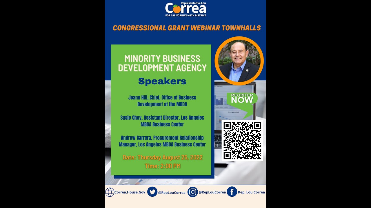 Grant Webinar Townhall: Minority Business Development Agency