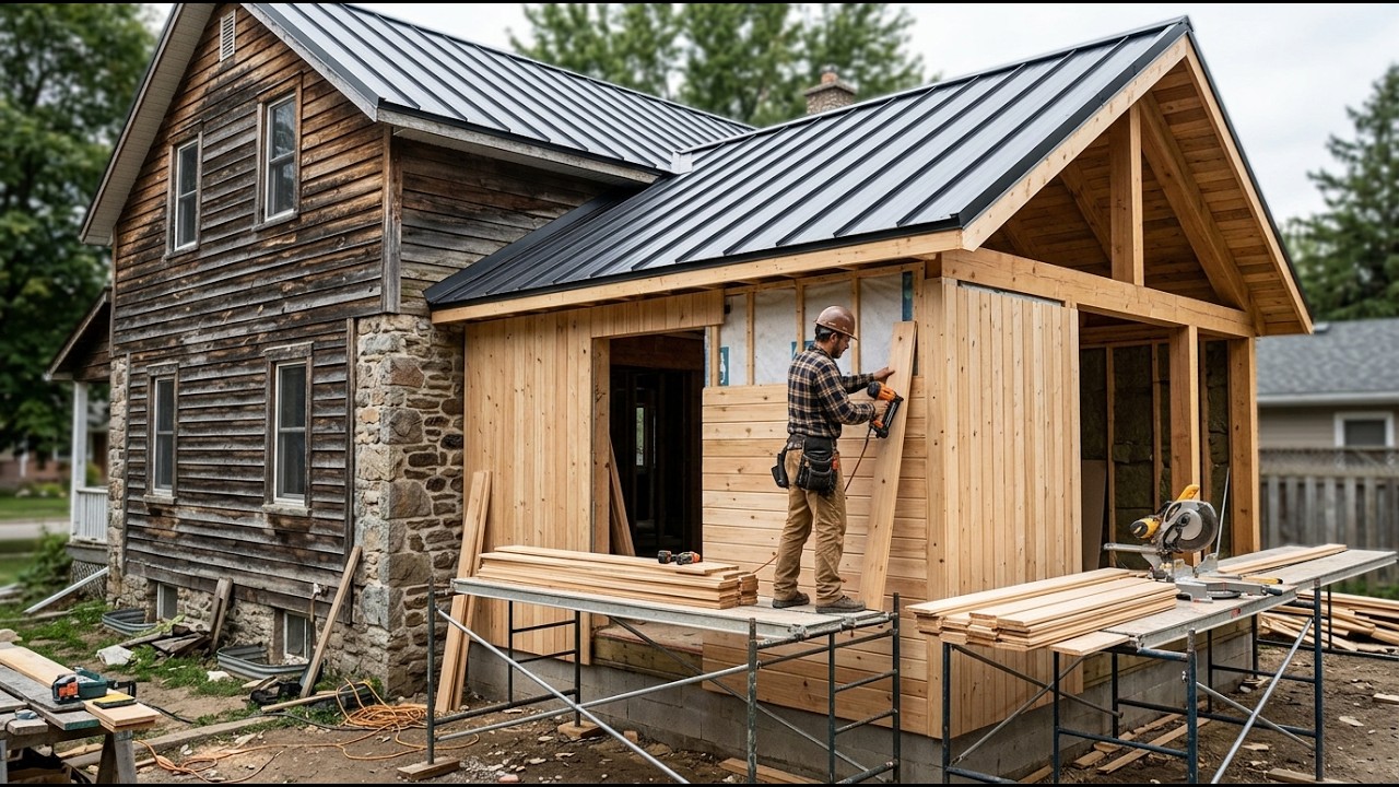 Transforming an Old Wood and Stone House With a Full Timber Framed Extension  Start to Finish