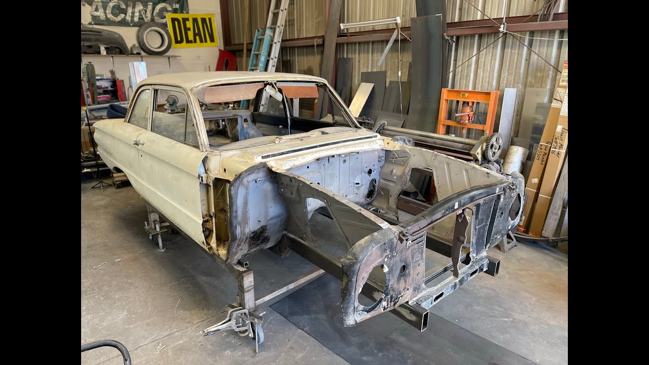 61 Ford Falcon Street Freak / Gasser build #7. Finishing up the frame rails on the falcon.