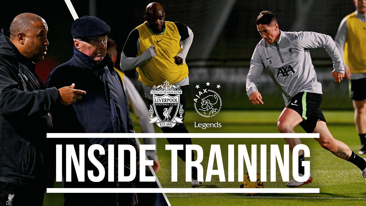 Fernando Torres Goals as Sven-G&ouml;ran Eriksson Watches Liverpool Legends | Inside Training