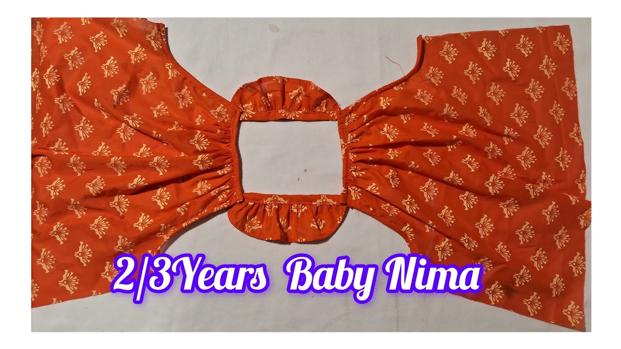Baby Nima Cutting And Stitching//Very Easy 2/3 Years Baby Nima//Summer Baby Frock Design