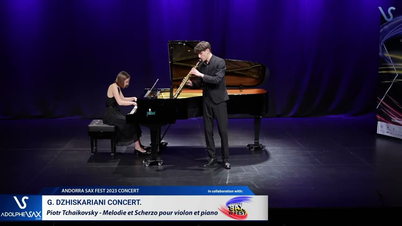 SAXFEST 2023: G. DZHISHKARIANI plays P. Tchaikovsky - Melodie et Scherzo pour violon et piano