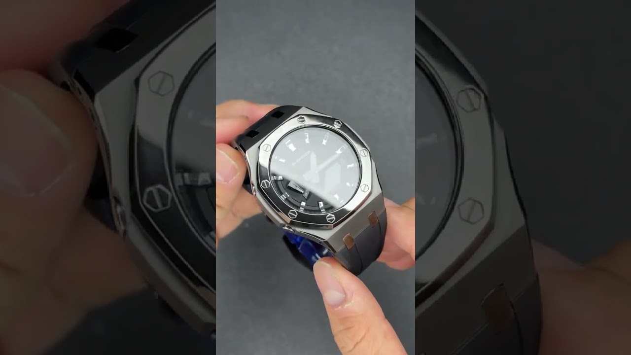 Casio G-Shock Mod Stainless Steel Bezel Resin band Casioak