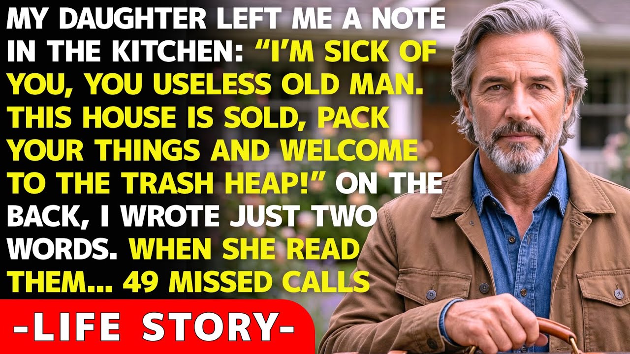 “Your place is in the trash!” My daughter said as she kicked me out of the house, then i was..…