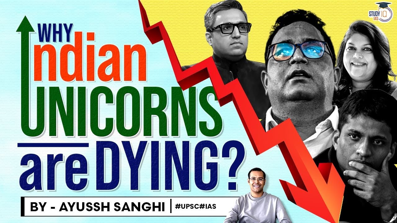 No New Unicorn in India 2023?: Steep Decline in Unicorn List and Valuations | Indian Startup | UPSC