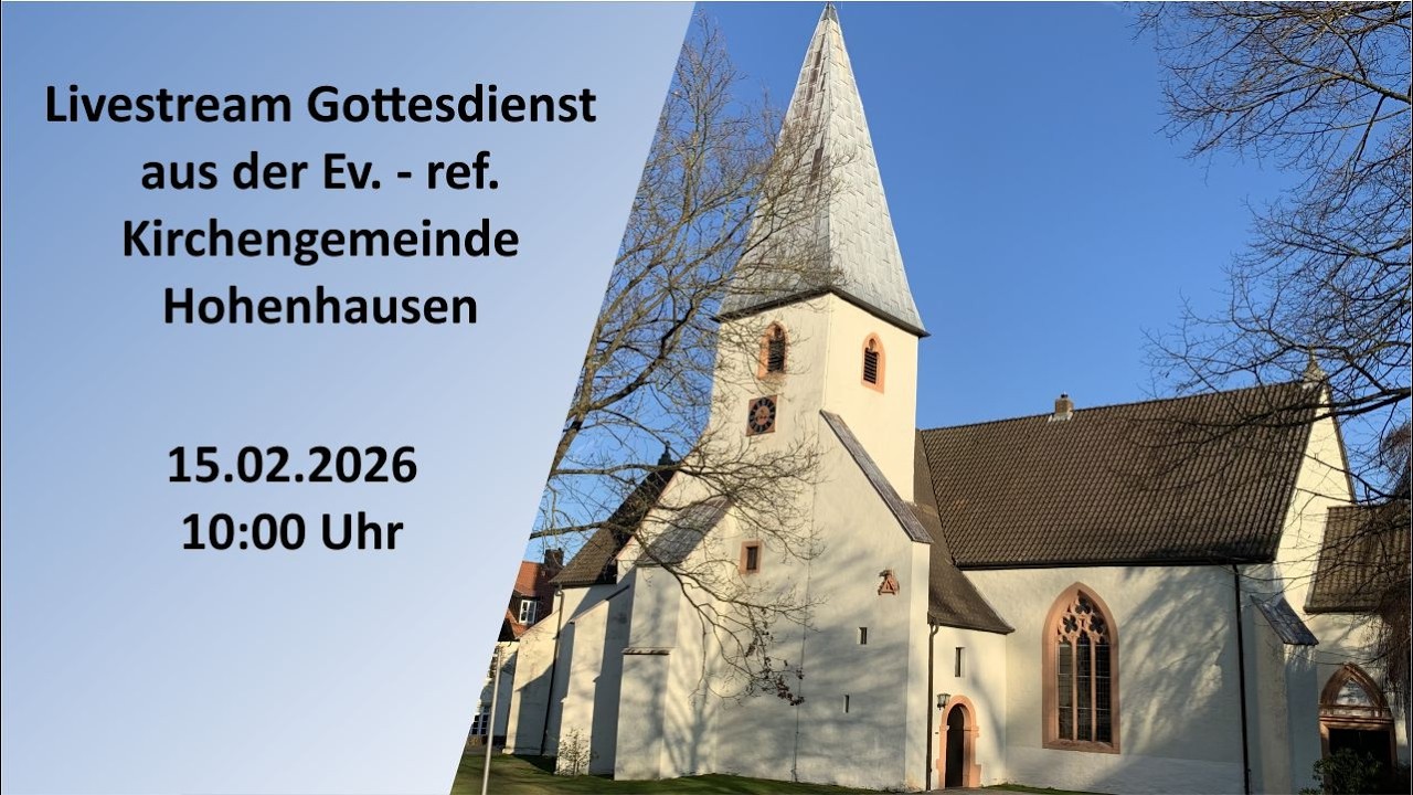 Livestream Gottesdienst vom 15.02.2026