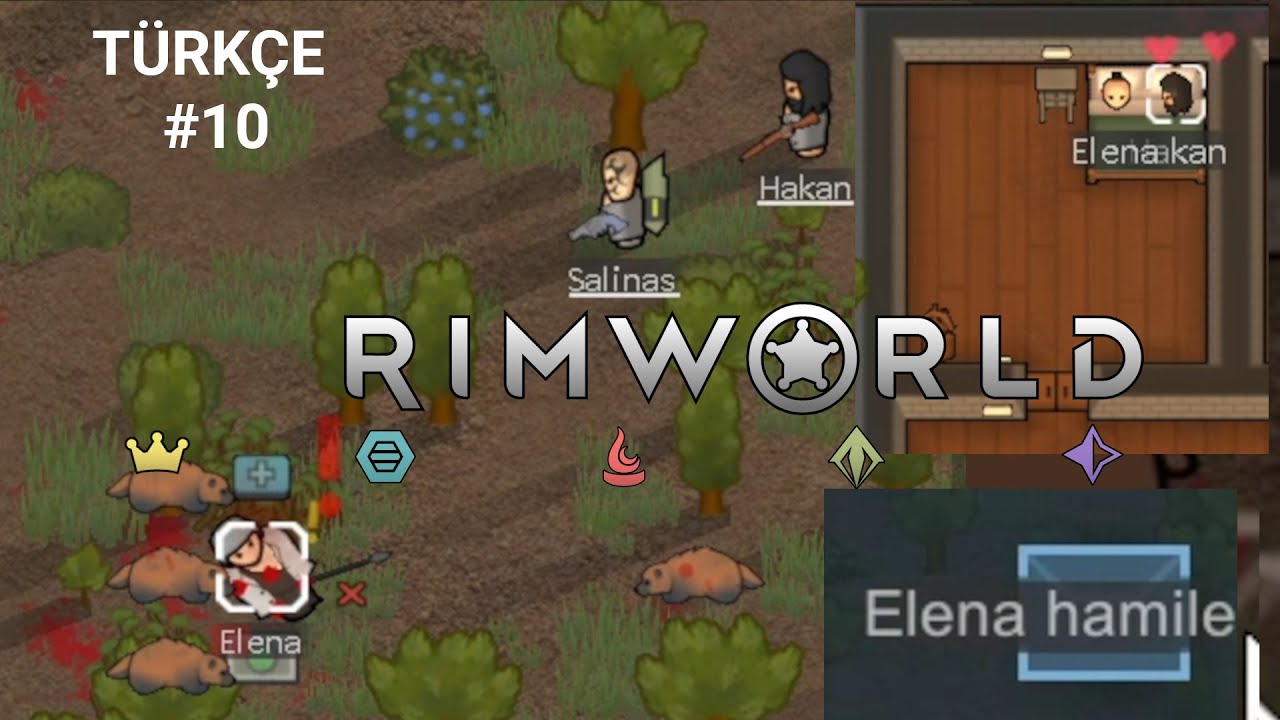 RimWorld'de Vahşi Kunduz Saldırılarına Rağmen Hamile Kalan İnsanlar Var | Türkçe | Bölüm 10