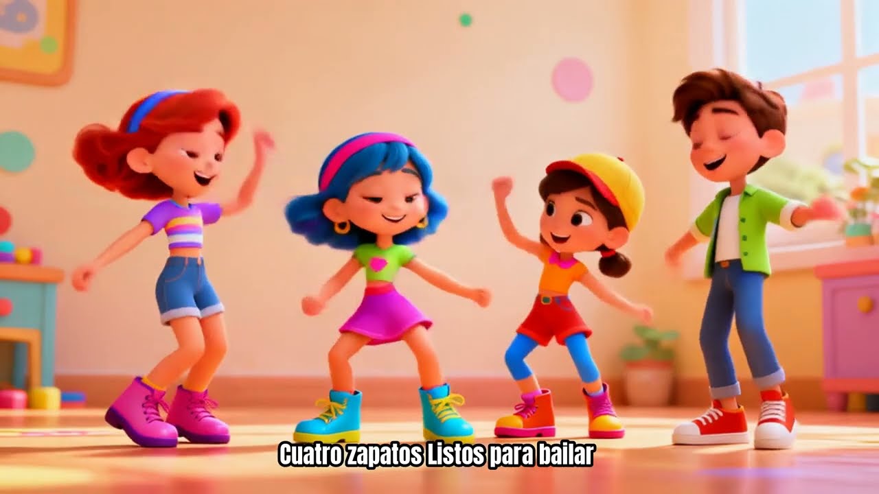 Aprendiendo el número 4 | Serie de números | Canciones infantiles educativas y animadas