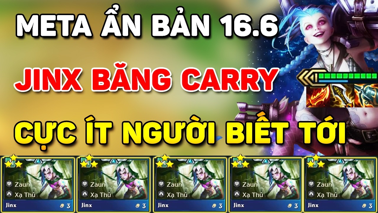 ÂM THẦM LEO RANK THẦN TỐC VỚI BÀI ĐẤU JINX BĂNG CARRY DỄ CHƠI DỄ TRÚNG THƯỞNG NHƯNG ÍT NGƯỜI BIẾT