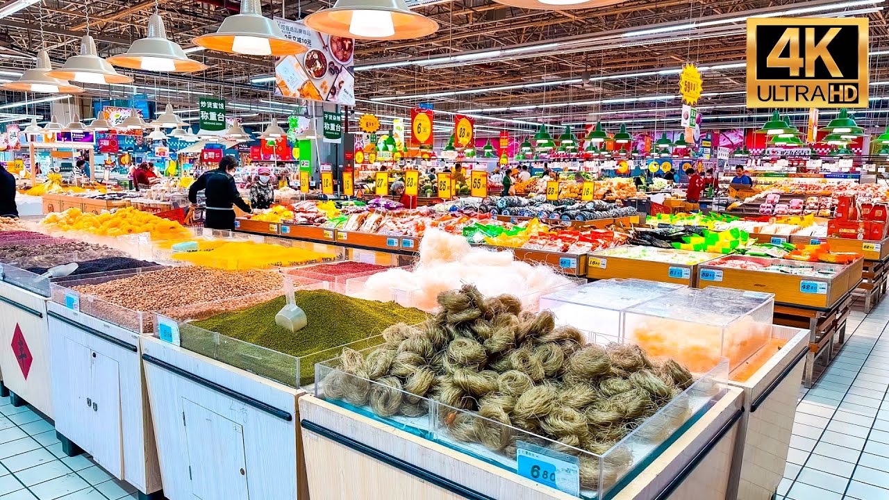 🇨🇳 RT-Mart, САМЫЙ БОЛЬШОЙ продуктовый магазин в Китае - ИСКЛЮЧИТЕЛЬНЫЙ 🤩 [Видео 4K]