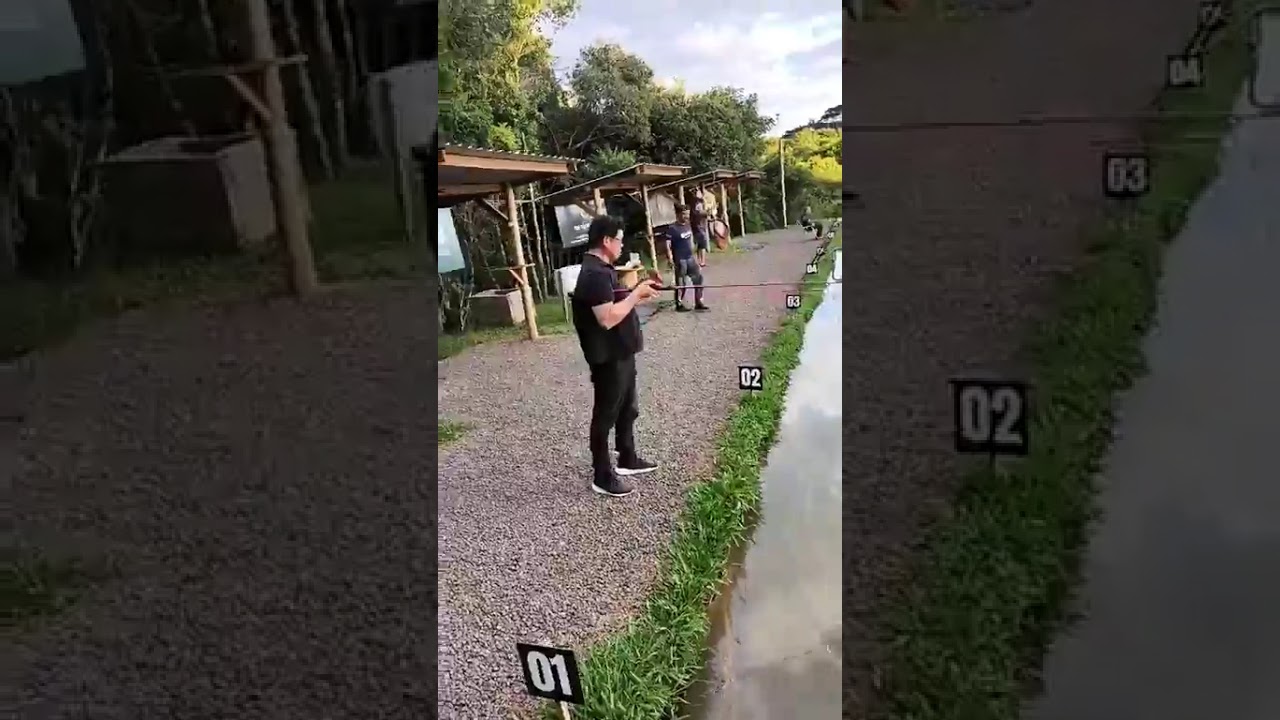 Muita briga com uma bela nave de pirarucu de 35kg