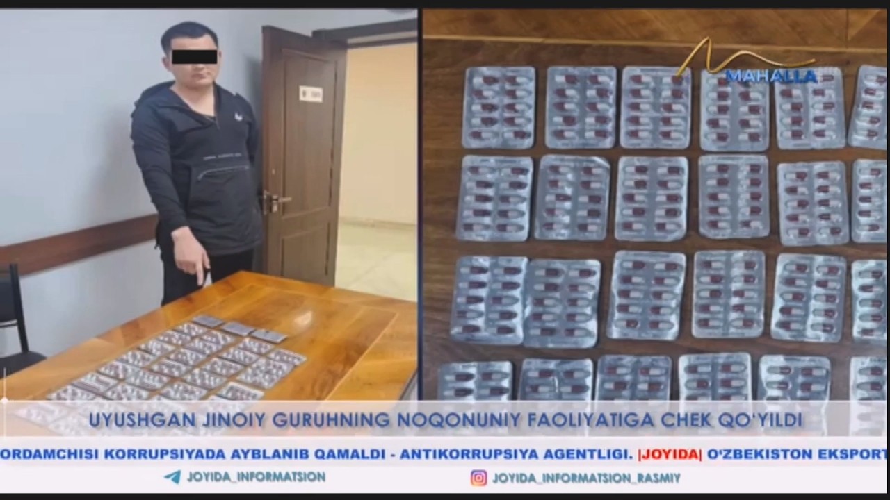 Uyushgan jinoiy guruhning noqonuniy faoliyatiga chek qo'yildi (Toshkent)