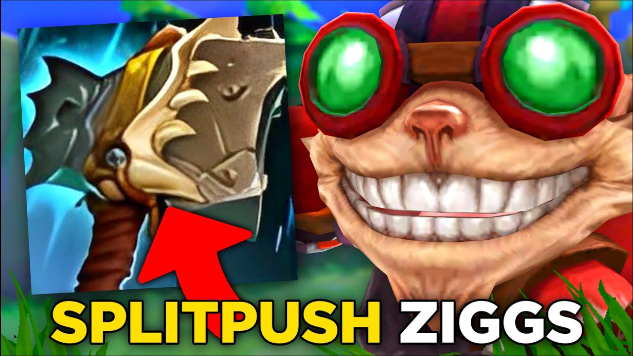 Splitpush ZIGGS oneshotuje turrety w League of Legends