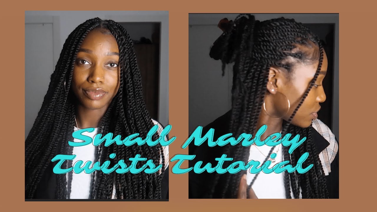 EASY SMALL MARLEY TWIST TUTORIAL  // BEGINNER + 4C HAIR FRIENDLY  :)