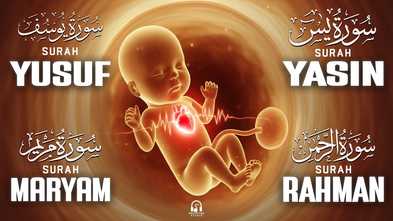 Pregnancy Quran Recitation For Mother | Surah Maryam, Yusuf, Yasin, Ar-Rahman | Listen daily