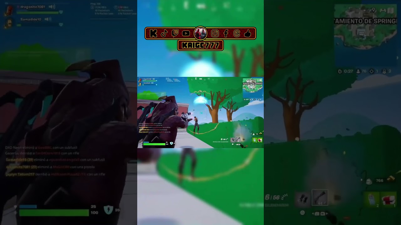 Elimina oponentes en lapsos de 15 segundos el uno delotro #kaigc777 #fortnite #fortniteclips
