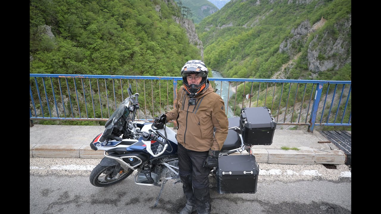 Riding through the Tara Gorge, Montenegro
