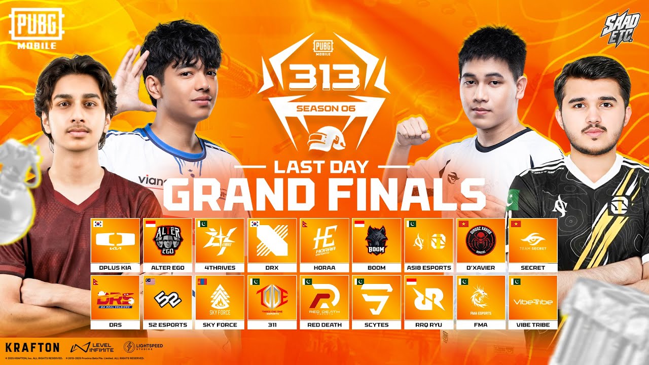 313 SEASON 6 | LAST DAY OF GRAND FINALS | DO OR DIE | #4T #HORAA #DRS #i8 #AE #DK