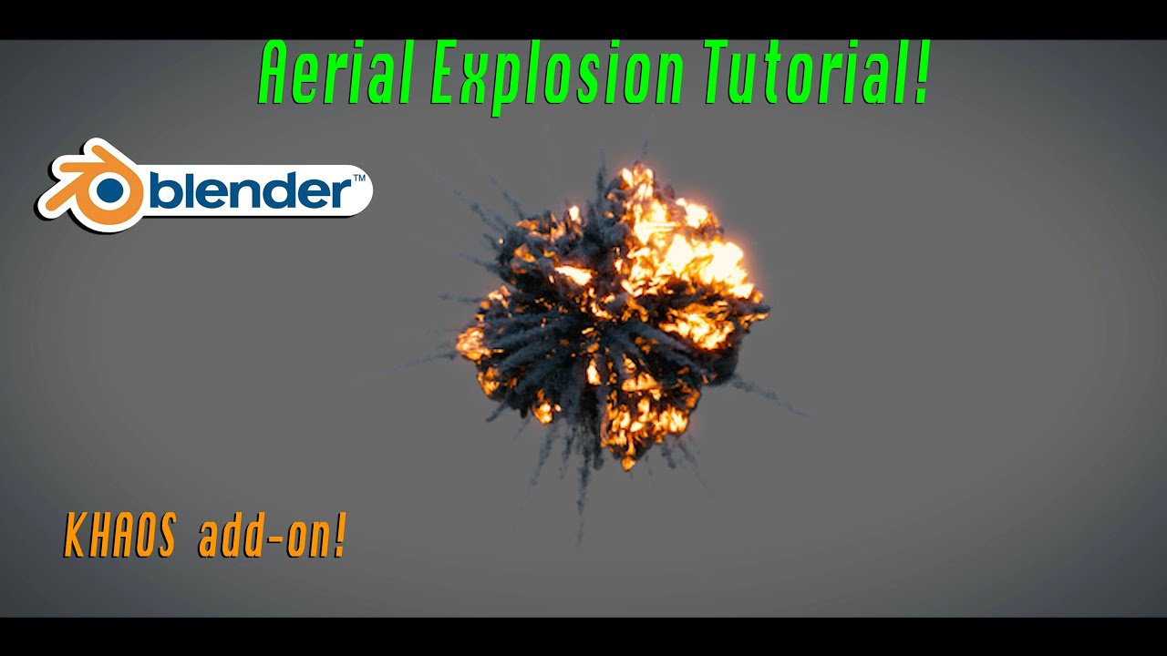 Blender 3d Aerial Explosion Tutorial: Creating Explosions w/ Multiple Domains