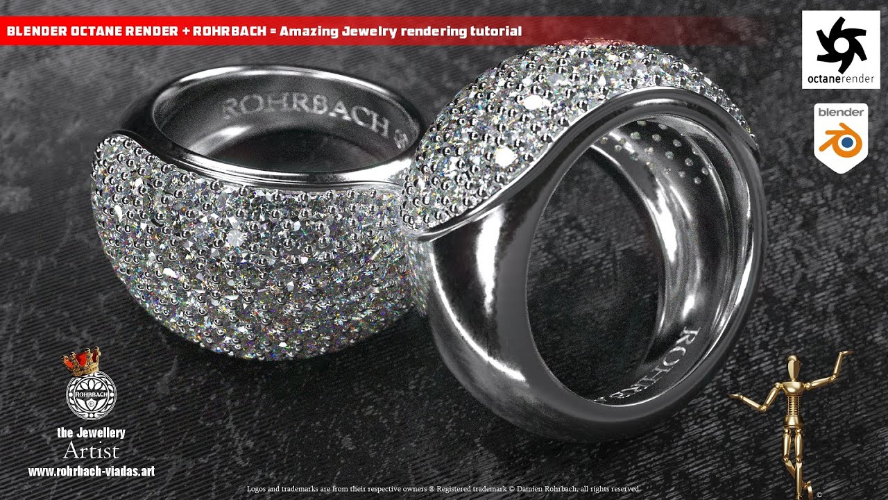 BLENDER OCTANE, how to install and how to create amazing jewelry renders