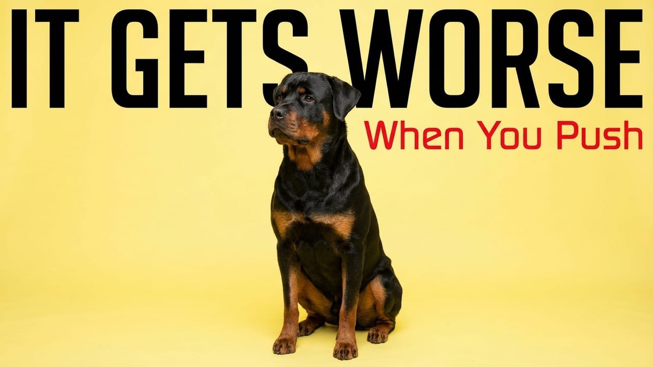 Why Trying Harder With a Rottweiler Makes Everything Worse