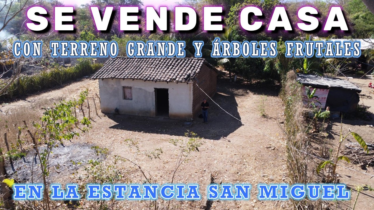 Hermoso terreno  con casa y árboles en venta en La Estancia San Miguel 
