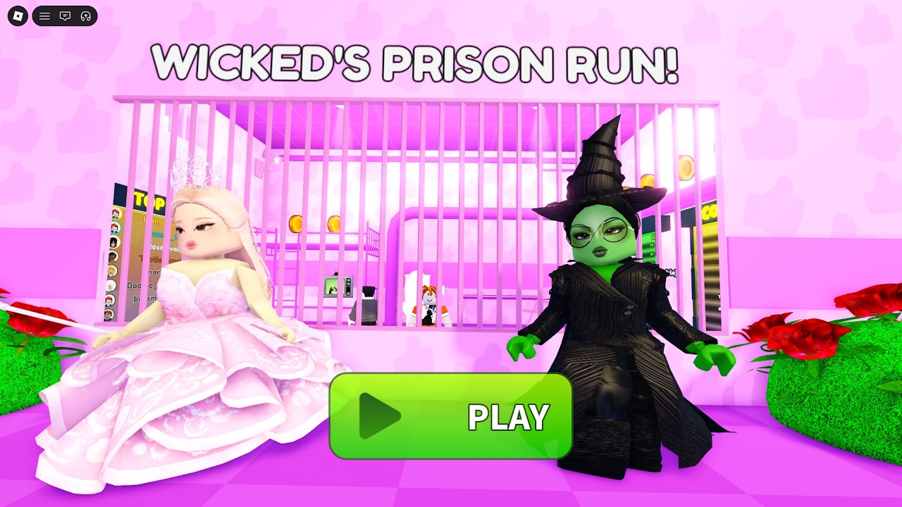 WICKED GLINDA PRISON RUN OBBY! roblox! Gameplay Walkthrough No Death 4K