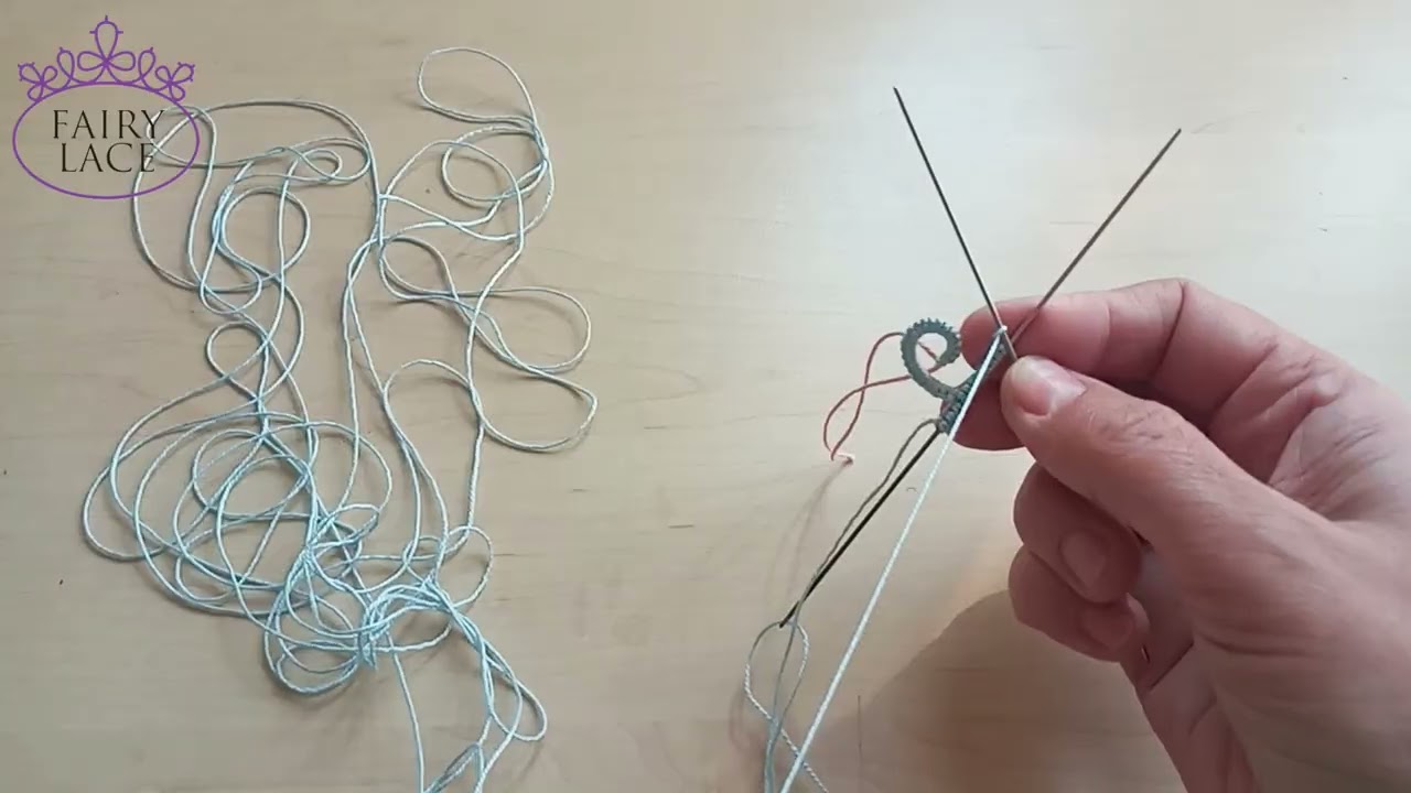 ✨ How to Make Ring with Curled – Two-Needle Tatting Tutorial ✨