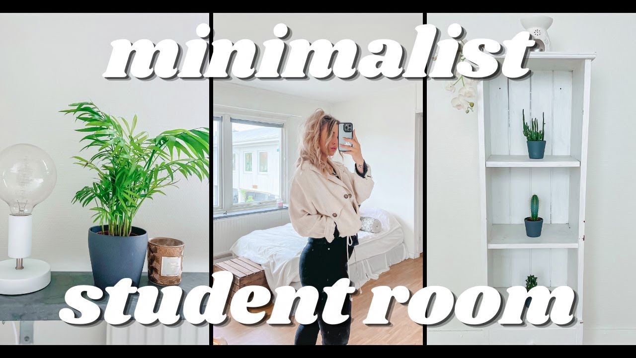 My Swedish minimalist student room + FOOD HAUL
