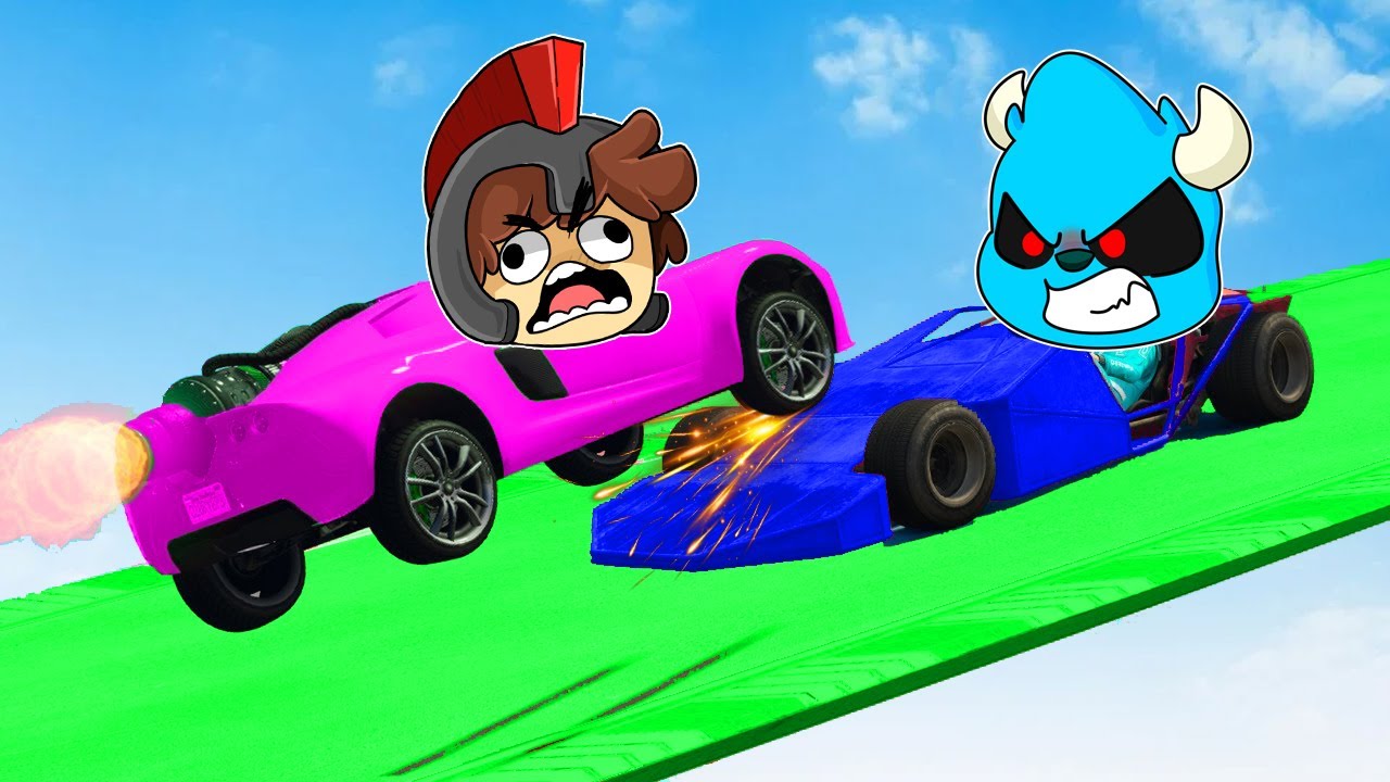 GTA 5 LOS COMPAS CHOCAN EN SUPER COCHES 😱 ¡EL CARA A CARA IMPOSIBLE!