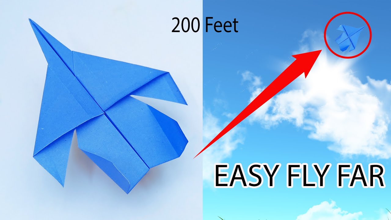 Make a Paper Airplane Just Easy - Origami Aeroplane Making Easy Method