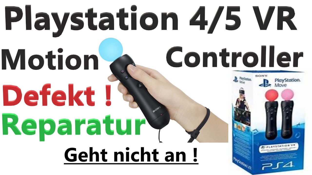 PS4 VR Move Motion Controller geht nicht an ! Reparatur - Battery Prüfen - Controller not working