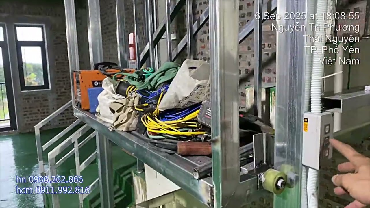 thang nâng hàng , lắp đặt tại thái nguyên